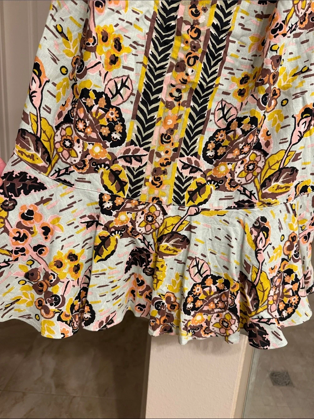 NWT Free People Floral Tunic